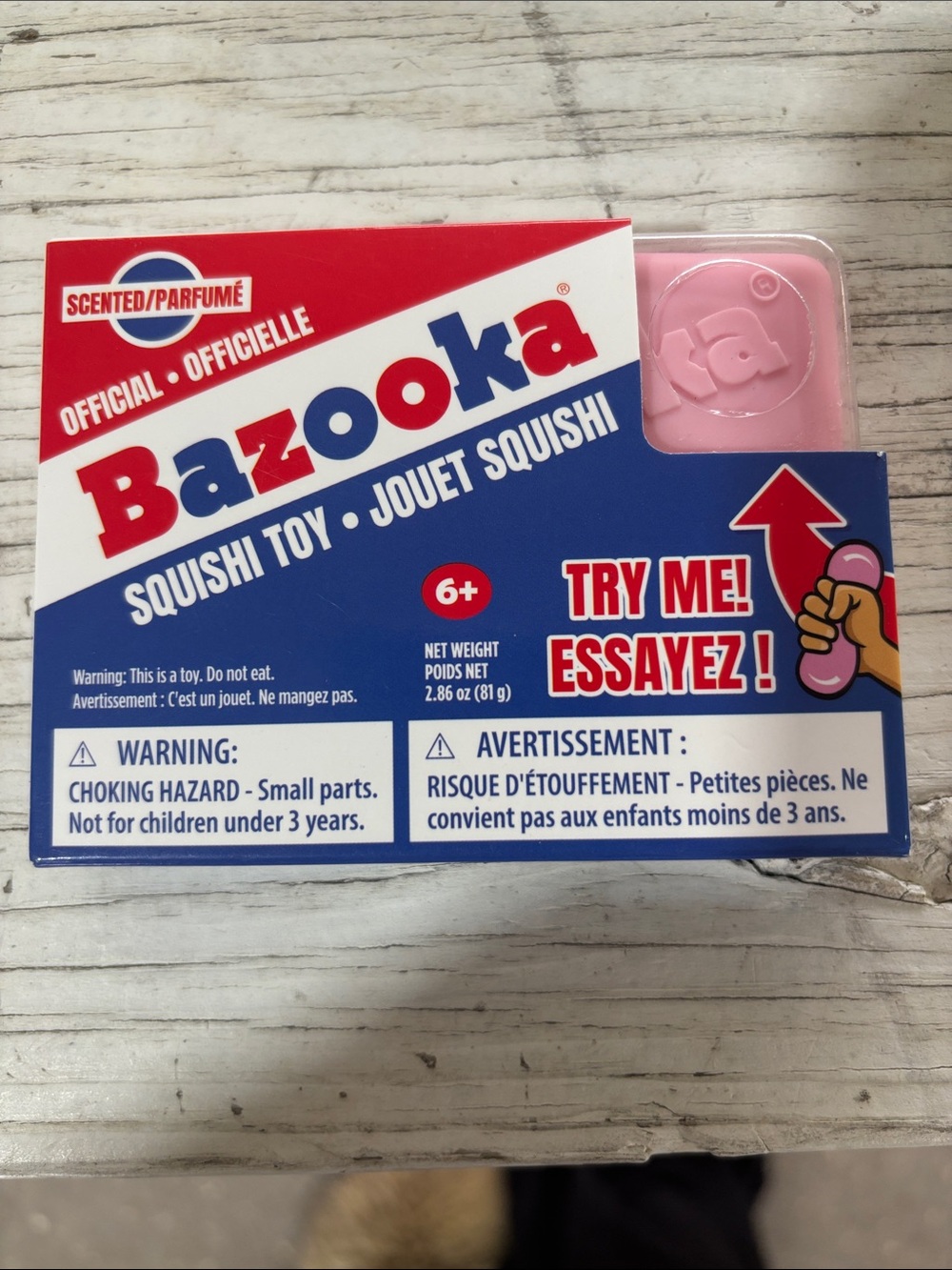 Bazooka Squishi Scented Toy - Pink